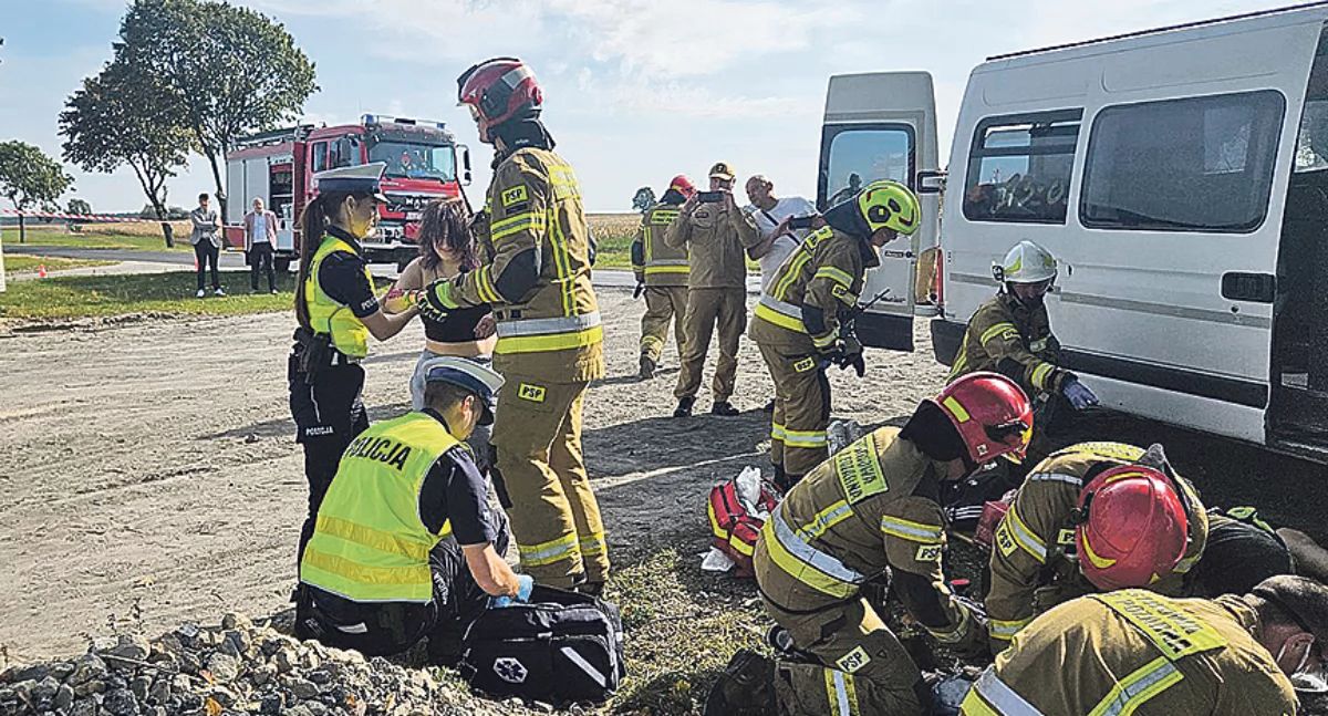 Pożary, Wielki pożar poważny wypadek - zdjęcie, fotografia