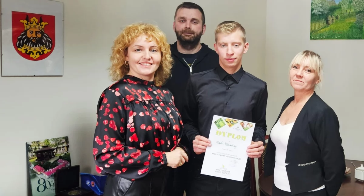 Edukacja, Michał Witomski najlepszy powiecie - zdjęcie, fotografia