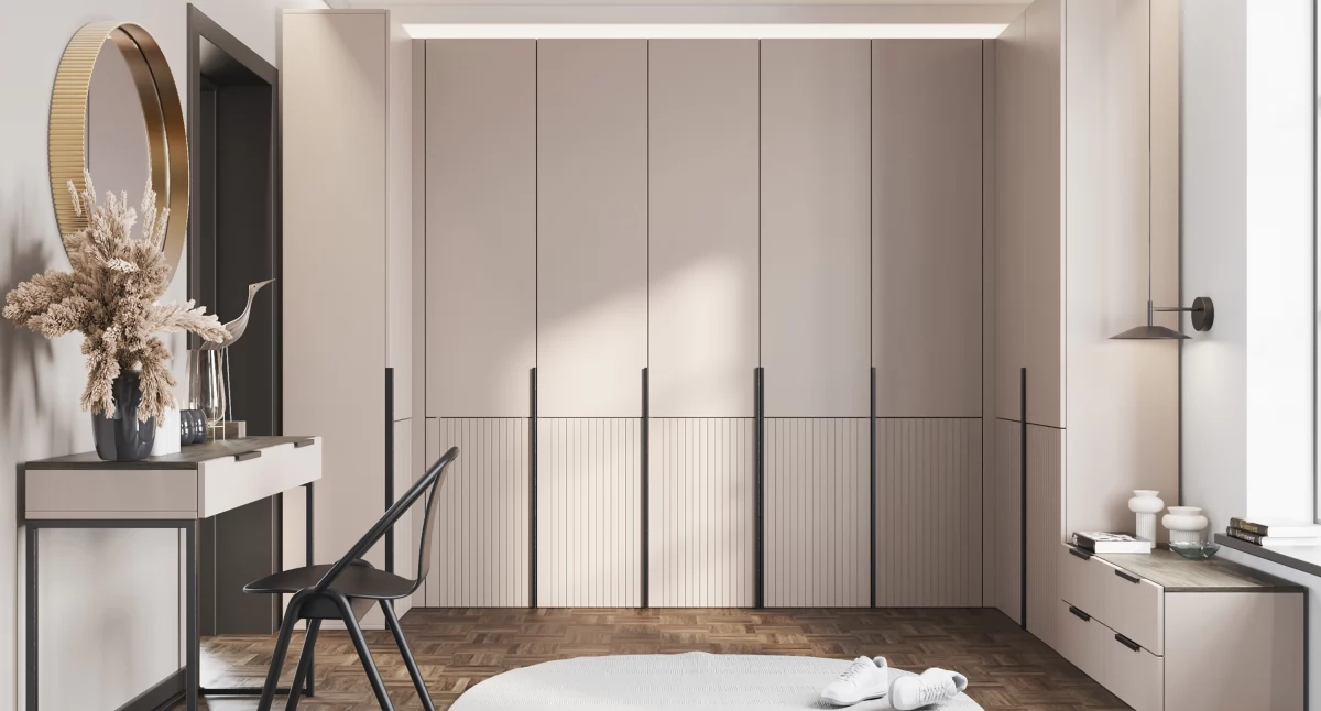 Porady, Niewidzialna szafa wkomponowana ścianę zrealizować trend praktyce - zdjęcie, fotografia