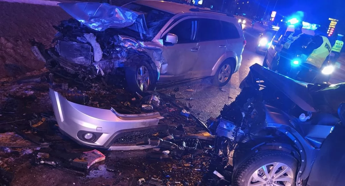 Wypadki, Groźny wypadek dziesiątce pojazdach były dzieci - zdjęcie, fotografia