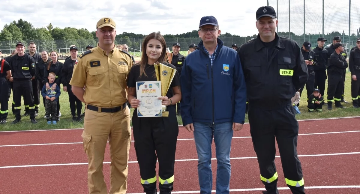 Wydarzenia lokalne, Zacięta rywalizacja strażaków Chrostkowie - zdjęcie, fotografia