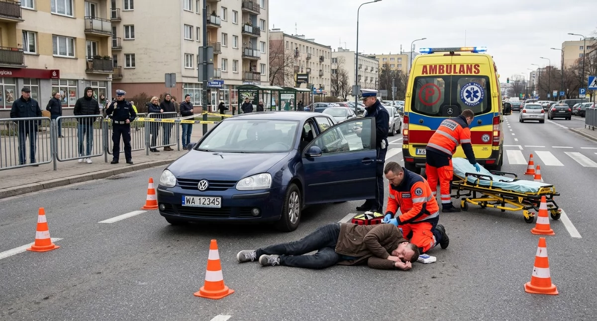 Wypadki, Najechał mężczyznę latek zmarł miejscu - zdjęcie, fotografia
