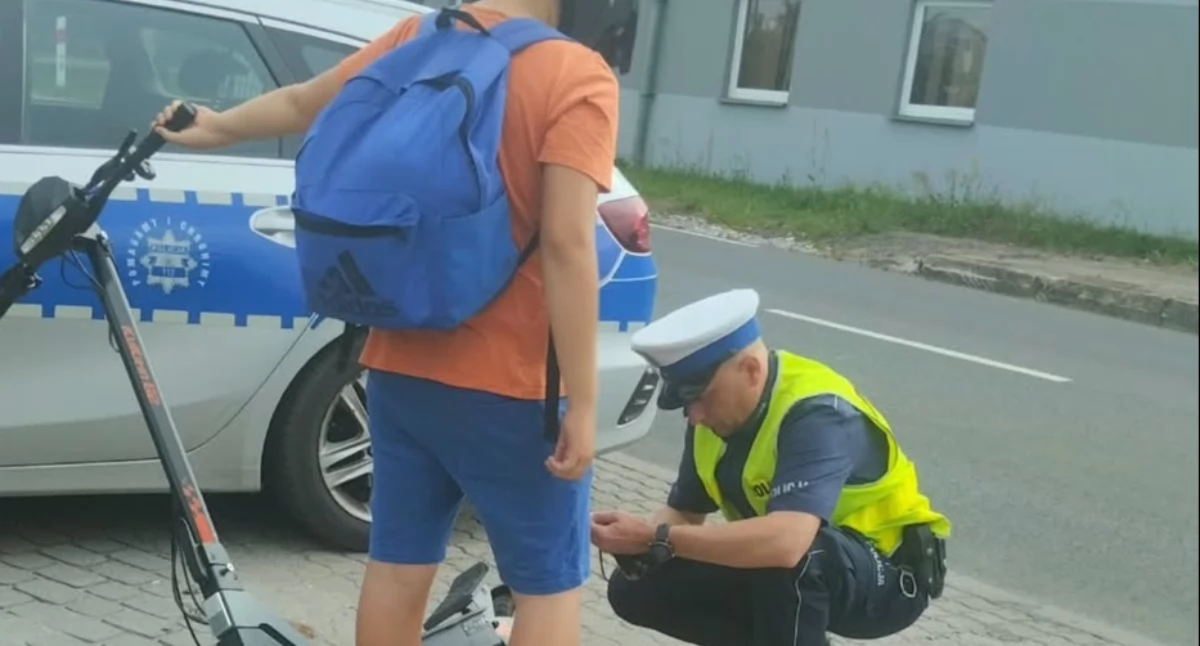 Komunikaty i profilaktyka, Bezpiecznie hulajnodze - zdjęcie, fotografia
