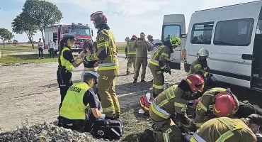 Wielki pożar i poważny wypadek