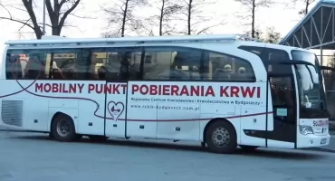 Krwiobus przyjeżdża do nas
