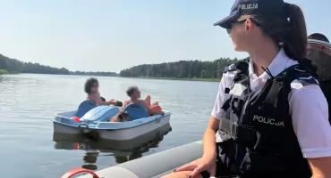Pilnowali bezpieczeństwa na lokalnych jeziorach